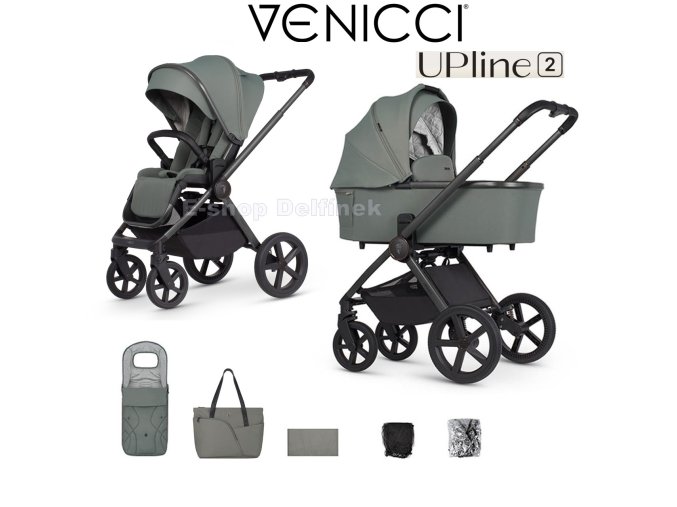 venicci upline 2 2 in 1 pushchair aloe...