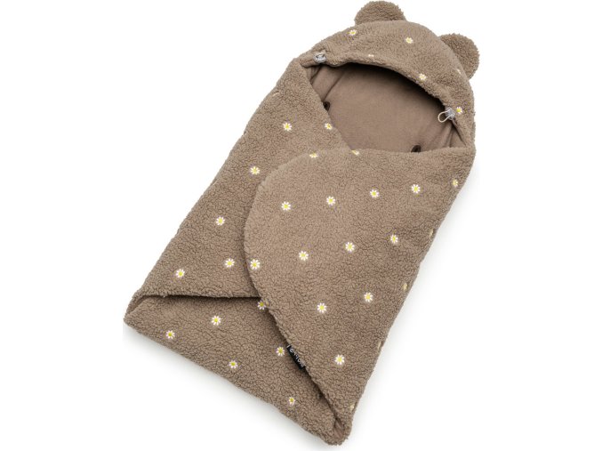 wrapper teddy brown flowers