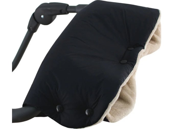 ESITO | Rukávník ke kočárku Magna Black / Latte - 45 x 53 cm