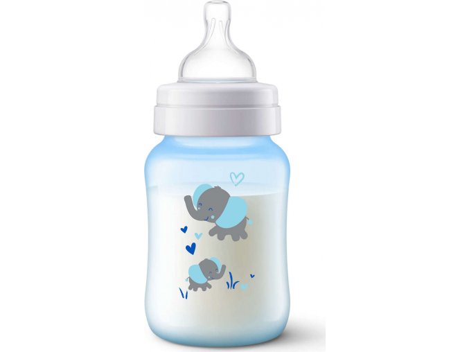 Philips AVENT Lahev Anti-colic 260 ml, 1 ks modrá slon