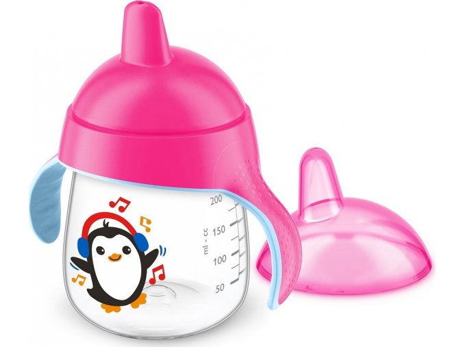 Philips AVENT Hrneček pro první doušky Premium 260 ml růžový