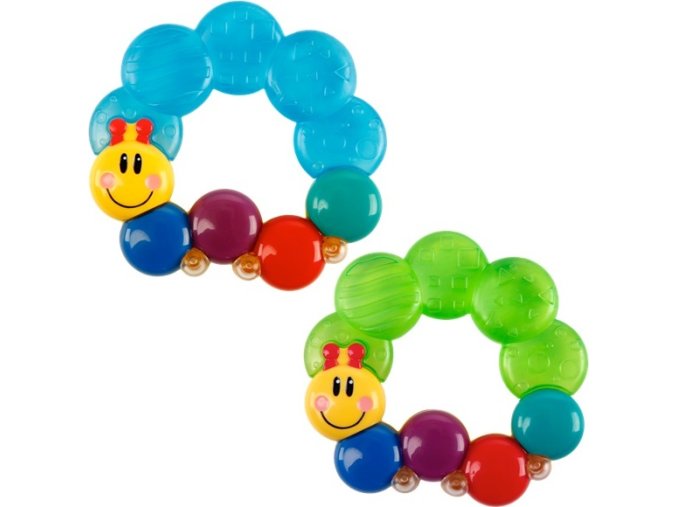 Baby Einstein Kousátko plněné vodou Teether-pillar™ modrá 3m+