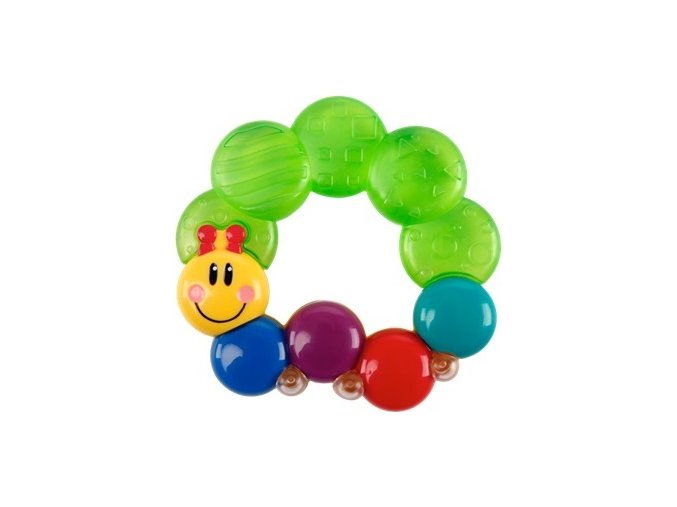 Baby Einstein Kousátko plněné vodou Teether-pillar™ zelená 3m+