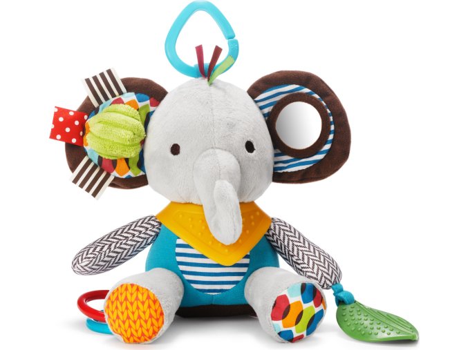 Skip Hop Hračka na C- kroužku Bundana Buddies - Sloník 0m+