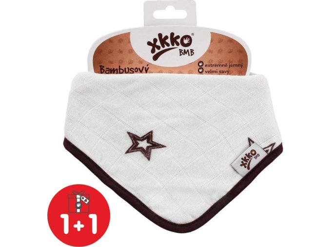 Bambusový slintáček XKKO BMB Natural Brown Stars