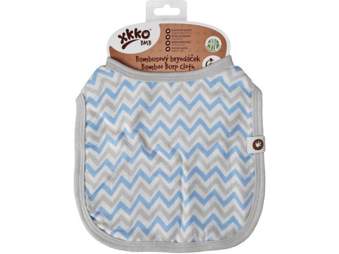 burp cloth baby blue chevron mm