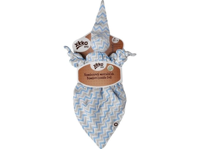 cuddly toy baby blue chevron card mm
