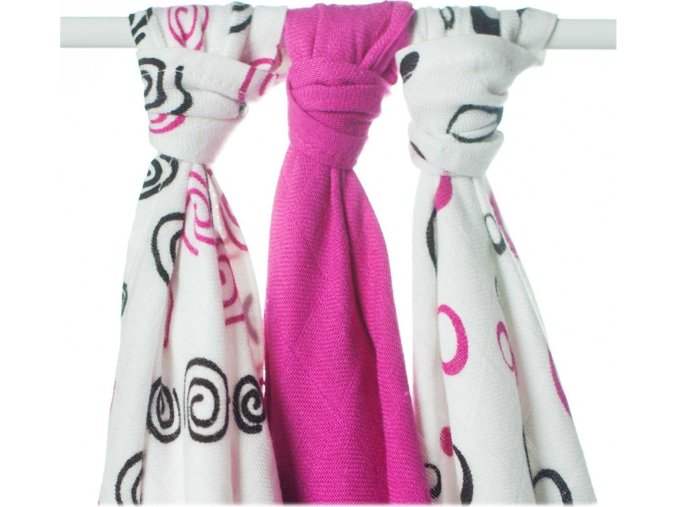 xkko bmb 70x70 spirals bubbles magenta mix m