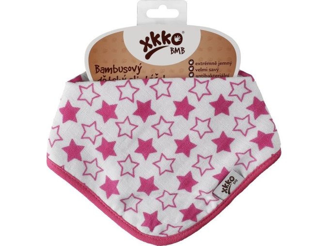 xkko bmb bandana little stars magenta m