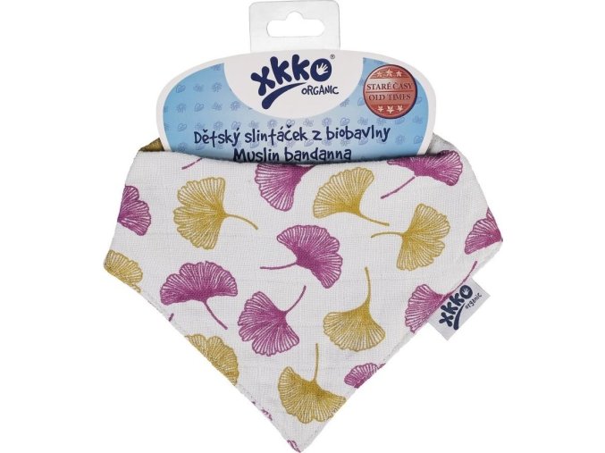 xkko organic leafs collection bandana ginkgo m