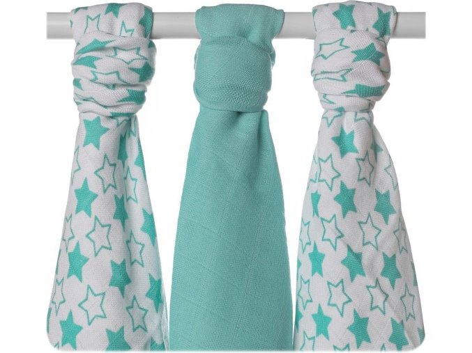 xkko bmb 70x70 little stars tuquoise mix m