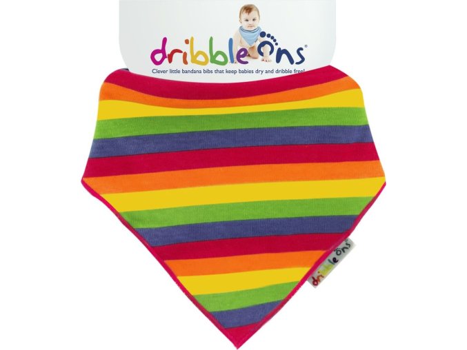 dribble ons designer rainbow m 1 2