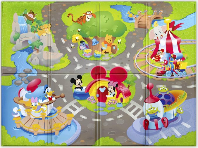 Disney baby Podložka pěnová skládací Disney Pals 120 x 89cm 6m+