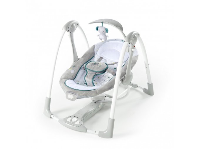 Ingenuity Houpačka konvertibilní vibrující s melodií Nash 2v1 0m+, do 9kg, 2019