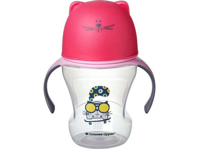 Tommee Tippee Hrnek s pítkem Soft 230ml 6m+ Pink