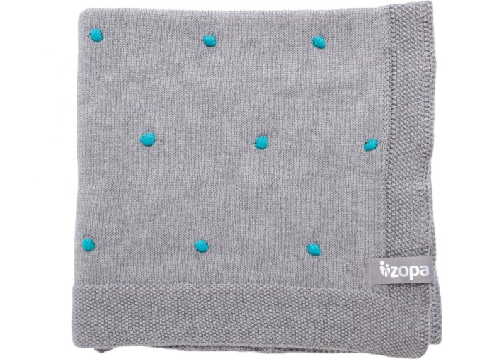 ZOPA Dětská deka Dots (Varianta Darkgrey)