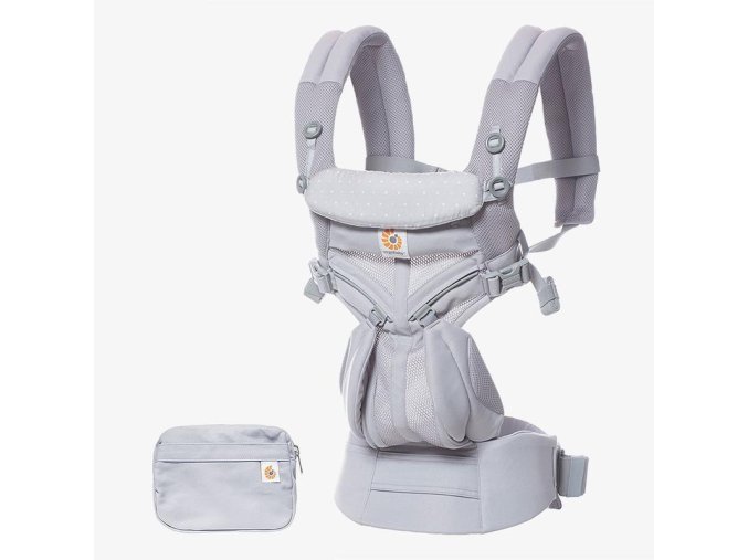 Ergobaby OMNI 360 COOL AIR MESH - Grey Pink Dots - JA