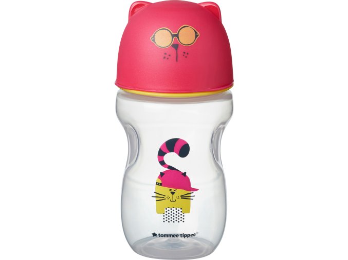 Tommee Tippee Hrnek s pítkem Soft 300ml 12m+ Pink