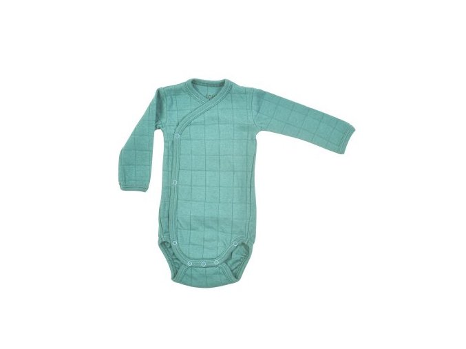 LODGER Romper Solid Long Sleeves Dusty Turquoise vel. 56