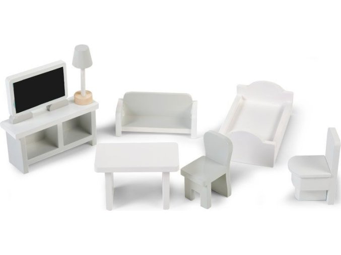 Childhome Mini nábytek dřevěný 8 ks