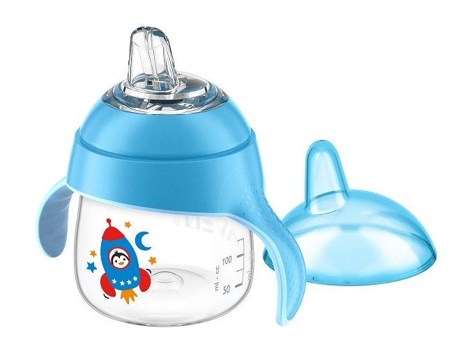 Philips AVENT Hrneček pro první doušky Premium 200 ml modrý