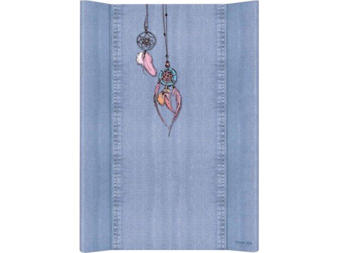 Ceba Podložka přebalovací 2-hranná MDF 70cm Denim Style Dream Cather blue Ceba