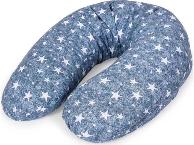 Ceba Polštář na kojení Cebuszka PHYSIO Multi Denim Style Stars blue Ceba