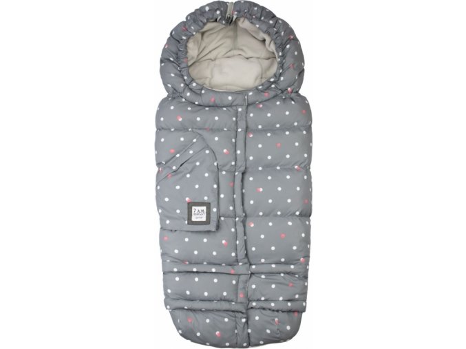 7AM Enfant Blanket 212 Evolution fusak Grey Polkadots