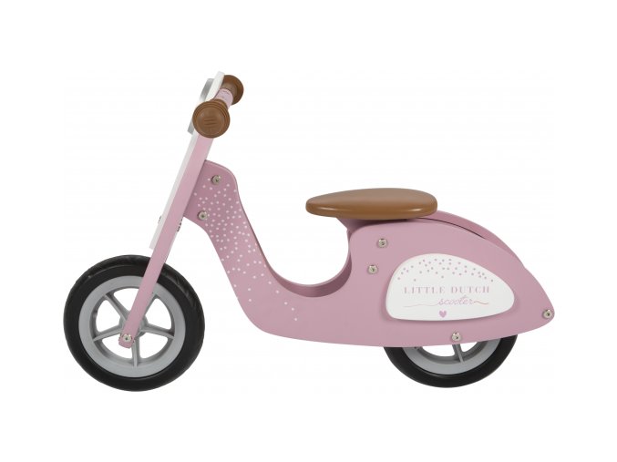 Little Dutch Odrážedlo Scooter dřevo Pink