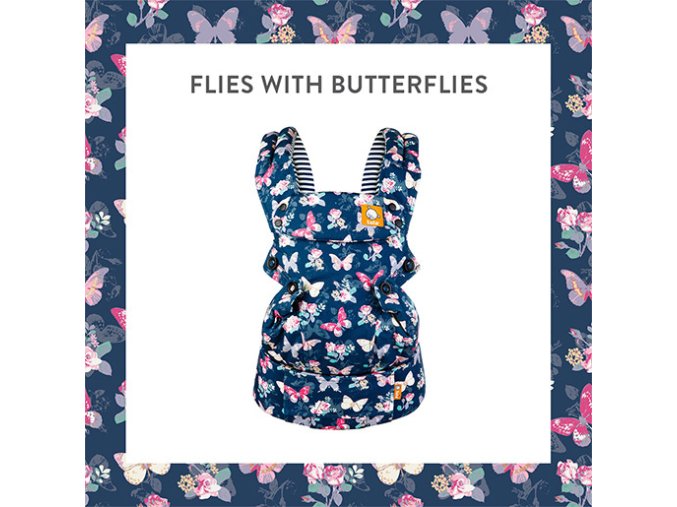 TULA TULA EXPLORE Nosítko - Flies with Butterflies