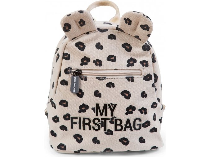 Childhome Dětský batoh My First Bag Canvas Leopard