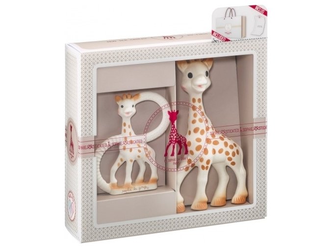 vulli darkovy set zirafa sophie kousatko