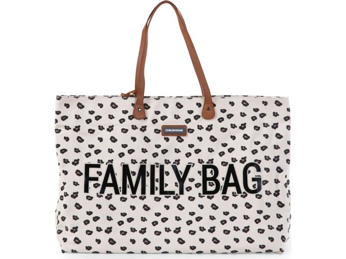 Childhome Cestovní taška Family Bag Canvas Leopard