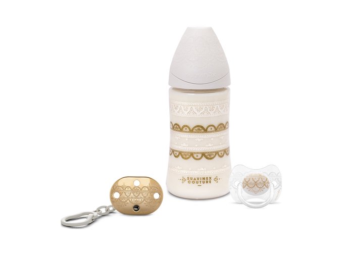 HC GOLD SET LÁHEV 270 ml + DUDLÍK 0-4m + KLIP