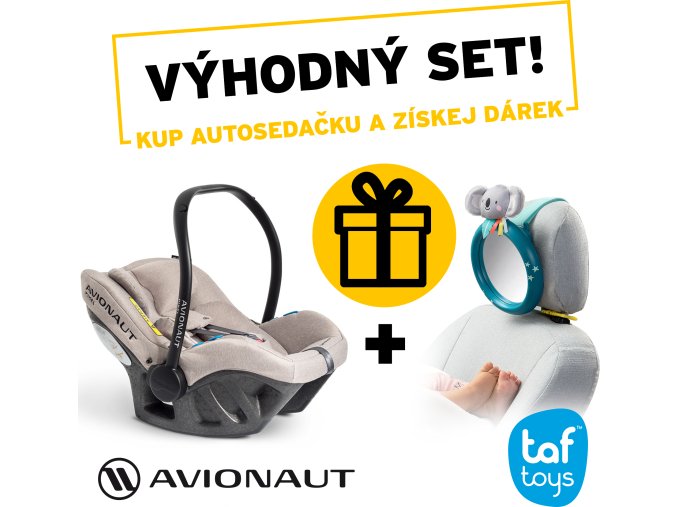 Avionaut Autosedačka PIXEL (45-86cm, 0-13kg) 2020 béžová + dárek