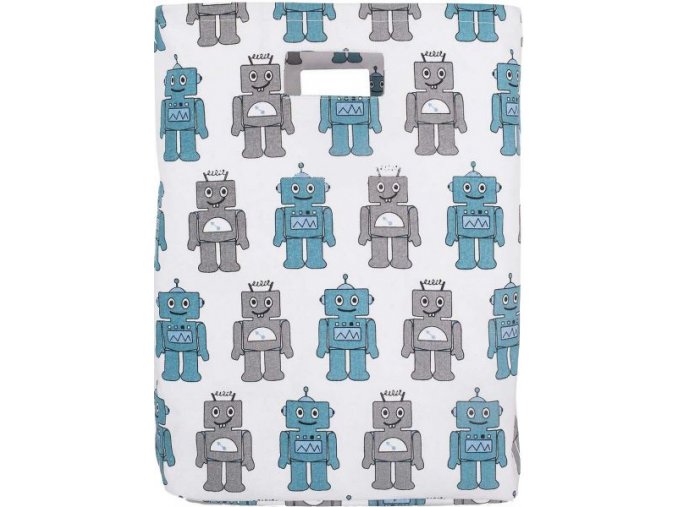 Jollein Koš na hračky XL, Robot Teal