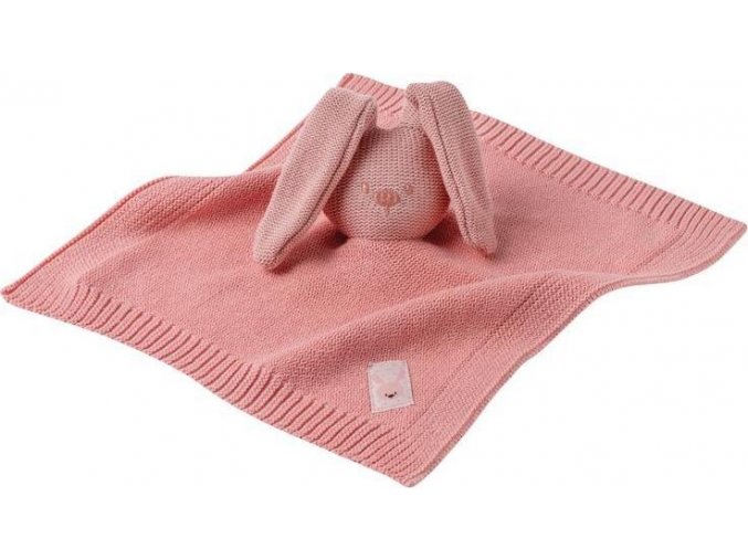 NATTOU Hračka mazlíček pletený bavlněný Lapidou pink 32x32 cm