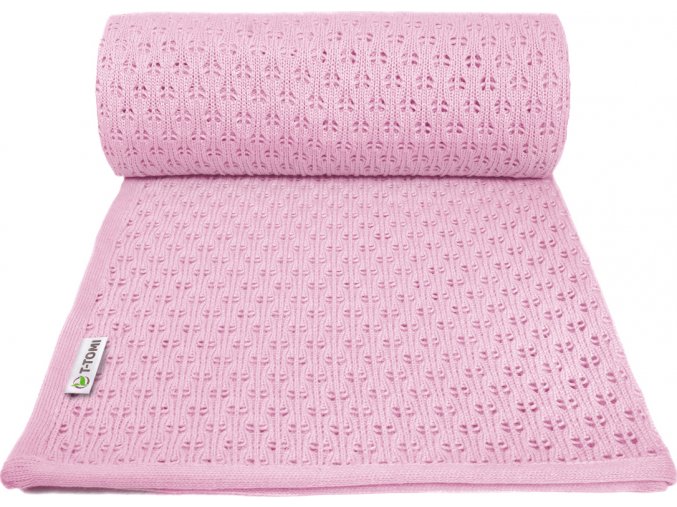 Dětská pletená deka summer, pink / růžová