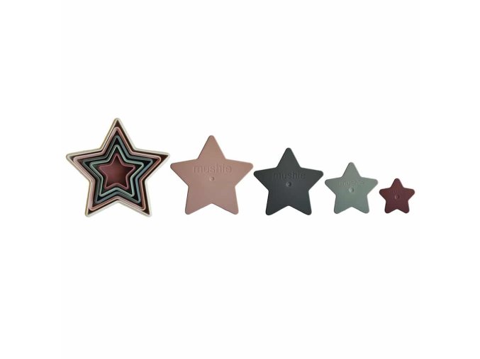 Mushie rozkladacie hviezdy nesting stars 2