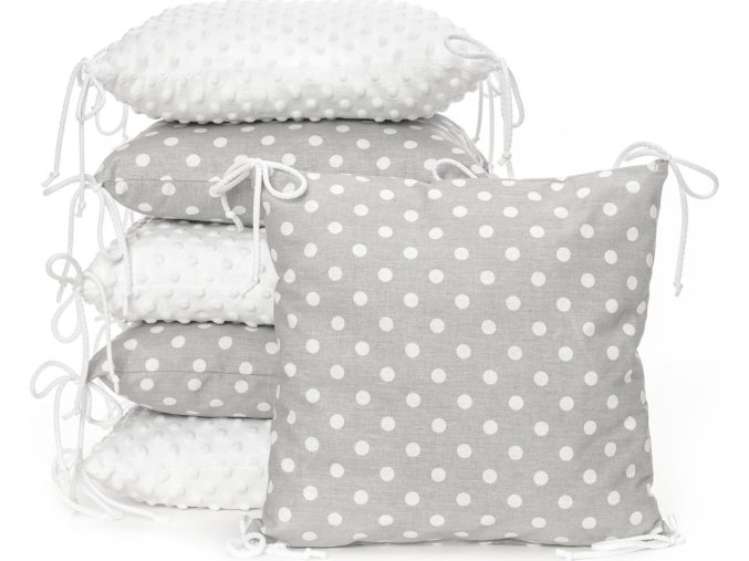 pm minky grey dots 2