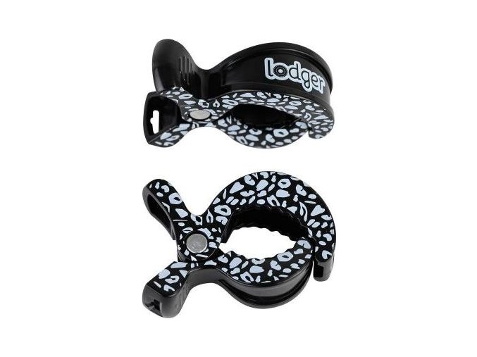 LODGER Swaddle Clip print 2balení Black-Dot