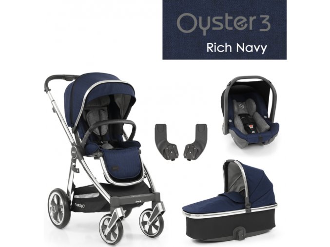 BabyStyle Oyster3 základní set 4 v 1 - Rich Navy 2022