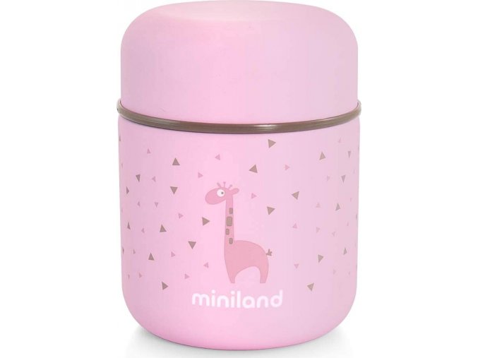 Miniland Termoska Silky na jídlo Pink 280ml