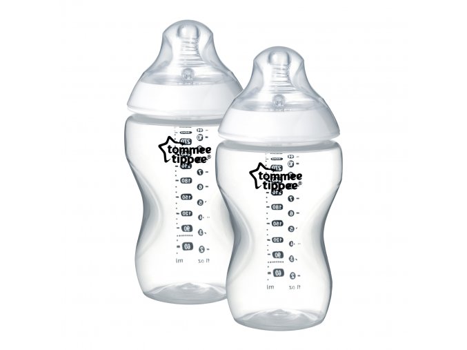 Tommee Tippee Kojenecká láhev C2N, 2ks 340ml, 3+m