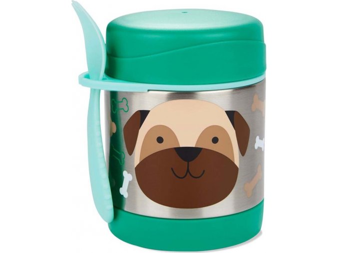 SKIPHOP SKIP HOP Zoo Termoska na jídlo se lžičko/vidličkou Mopslík 325ml, 12m+