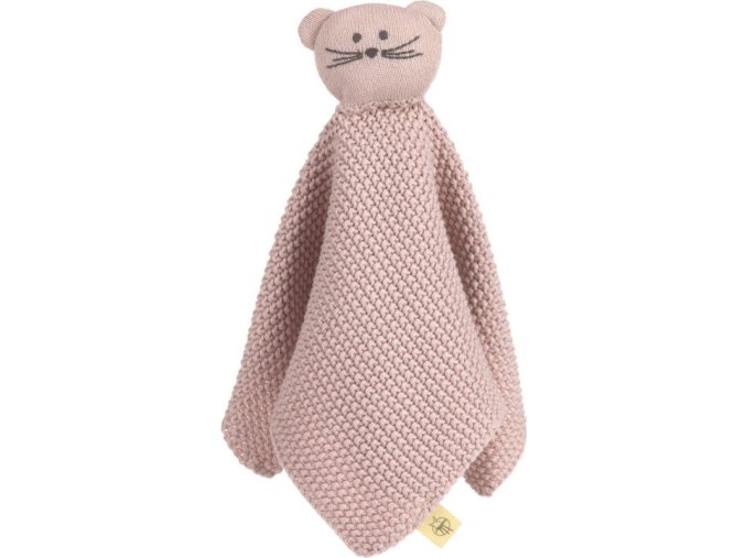 LÄSSIG BABIES LÄSSIG Knitted Baby Comforter 2023 Little Chums mouse (Varianta Knitted Baby Comforter 2023 Little Chums cat)