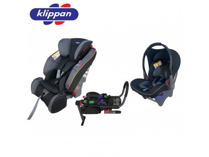 klippan triofix maxi black orange se zakladnou a dinofixem