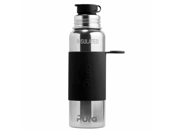 Pura Termo flasa so sportovym uzaverom 650ml cierna