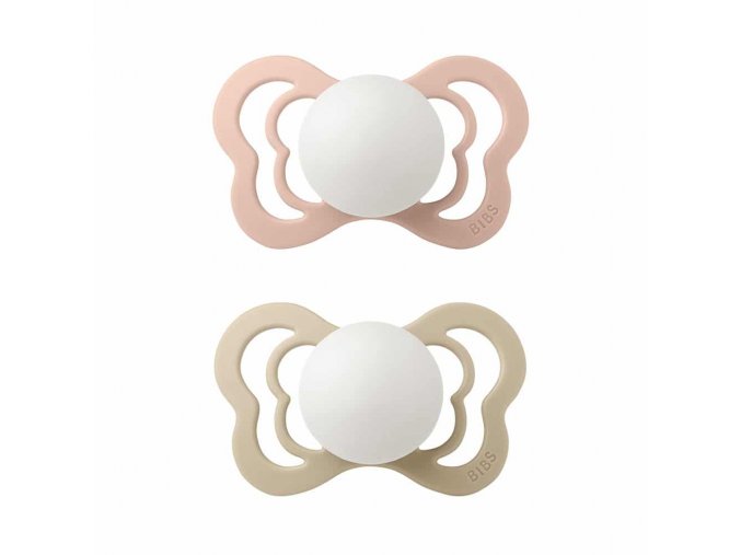 BIBS Couture cumlik z prirodneho kaucuku silikonu 2ks Blush Nocny Vanilla Nocny