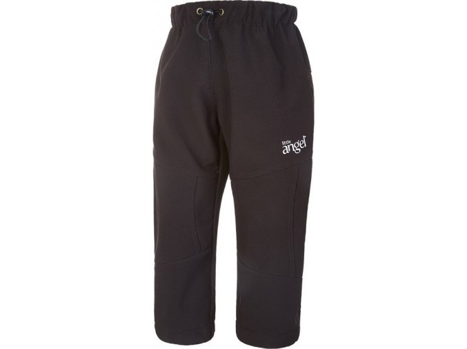 Little Angel kalhoty softshell LA - černá (Velikost 86)